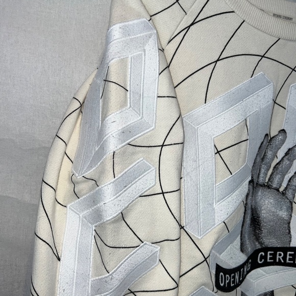 Opening Ceremony Multi Remix Hand Geometric Embroidered Crewneck - 80% OFF SALE! - Picture 3 of 7
